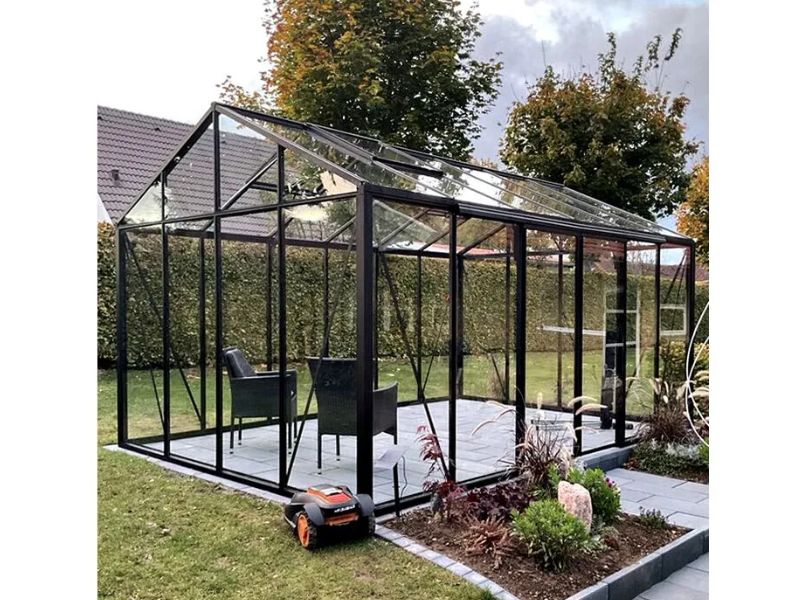 Glas-Gewächshaus Classic 310x161cm