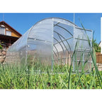 Gewächshaus KLASIKA 3 x 4 m, 12 m², verzinkter Stahlrahmen, 1 Drehtür mit Fenster Hohlkammerplatten 4 mm