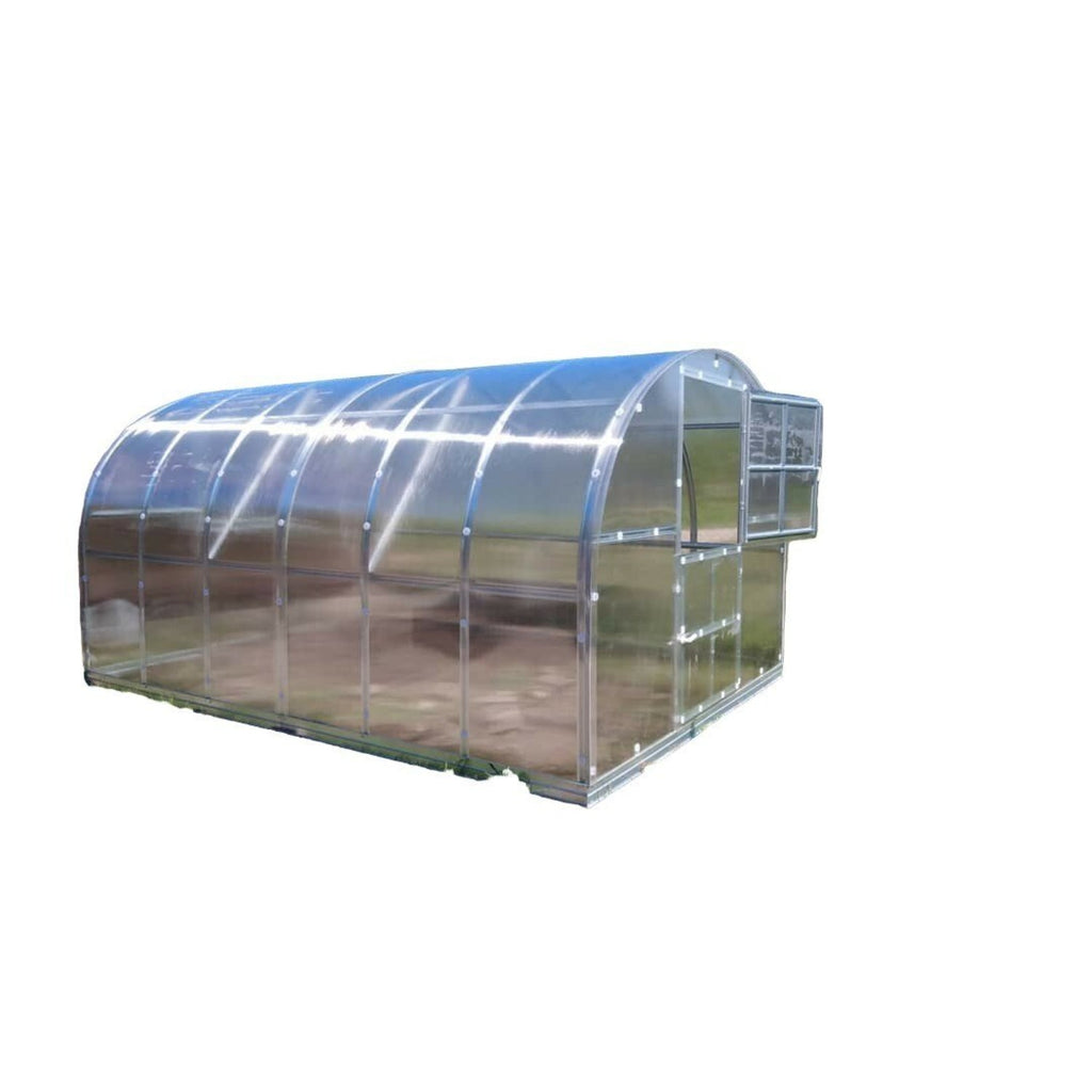 Gewächshaus KLASIKA 3 x 4 m, 12 m², verzinkter Stahlrahmen, 1 Drehtür mit Fenster Hohlkammerplatten 4 mm