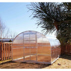 Gewächshaus KLASIKA 3 x 4 m, 12 m², verzinkter Stahlrahmen, 1 Drehtür mit Fenster Hohlkammerplatten 6 mm