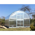 Gewächshaus KLASIKA 3 x 4 m, 12 m², verzinkter Stahlrahmen, 1 Drehtür mit Fenster Hohlkammerplatten 4 mm