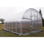 Gewächshaus KLASIKA 3 x 4 m, 12 m², verzinkter Stahlrahmen, 1 Drehtür mit Fenster Hohlkammerplatten 4 mm