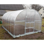Gewächshaus KLASIKA 3 x 4 m, 12 m², verzinkter Stahlrahmen, 1 Drehtür mit Fenster Hohlkammerplatten 6 mm