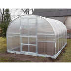 Gewächshaus KLASIKA 3 x 4 m, 12 m², verzinkter Stahlrahmen, 1 Drehtür mit Fenster Hohlkammerplatten 4 mm