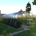 Gewächshaus KLASIKA 3 x 6 m, 18 m², verzinkter Stahlrahmen, 1 Drehtür mit Fenster Hohlkammerplatten 4 mm