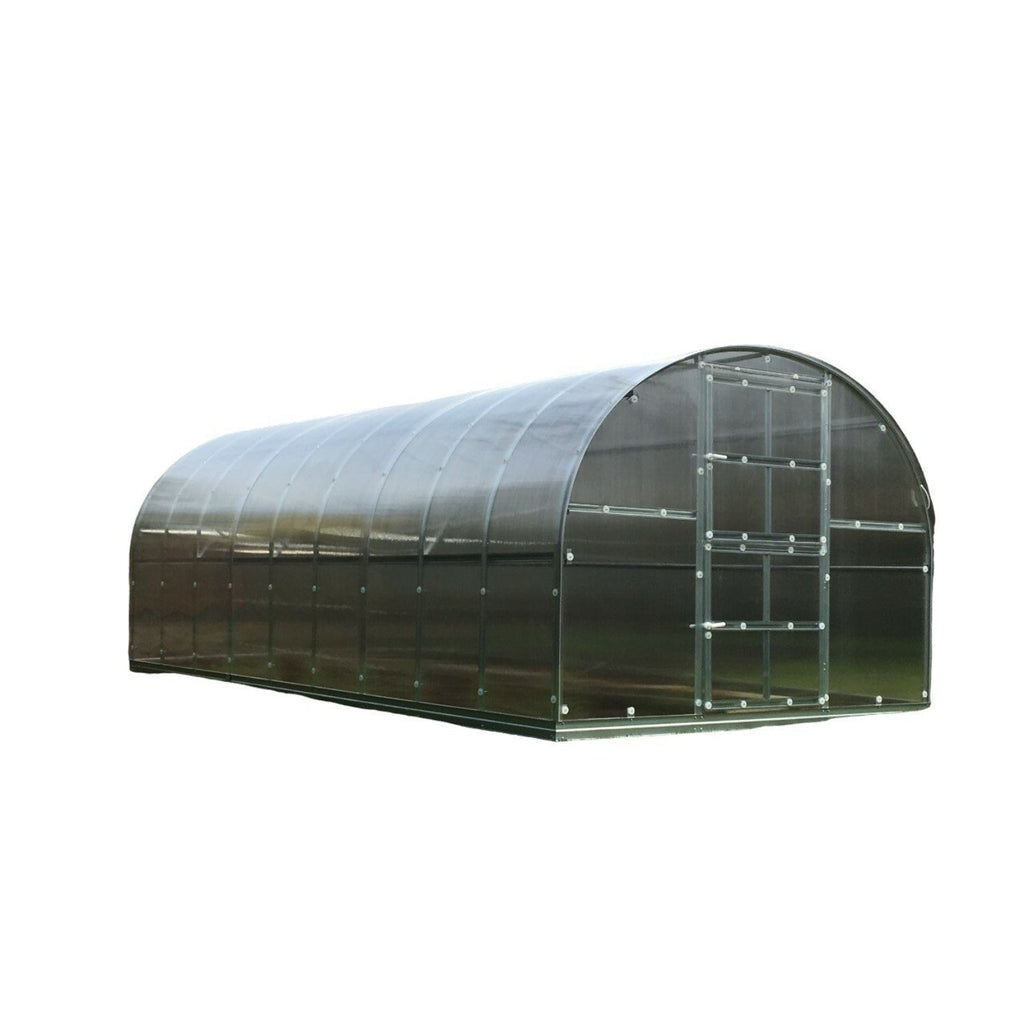 Gewächshaus KLASIKA 3 x 6 m, 18 m², verzinkter Stahlrahmen, 1 Drehtür mit Fenster Hohlkammerplatten 6 mm