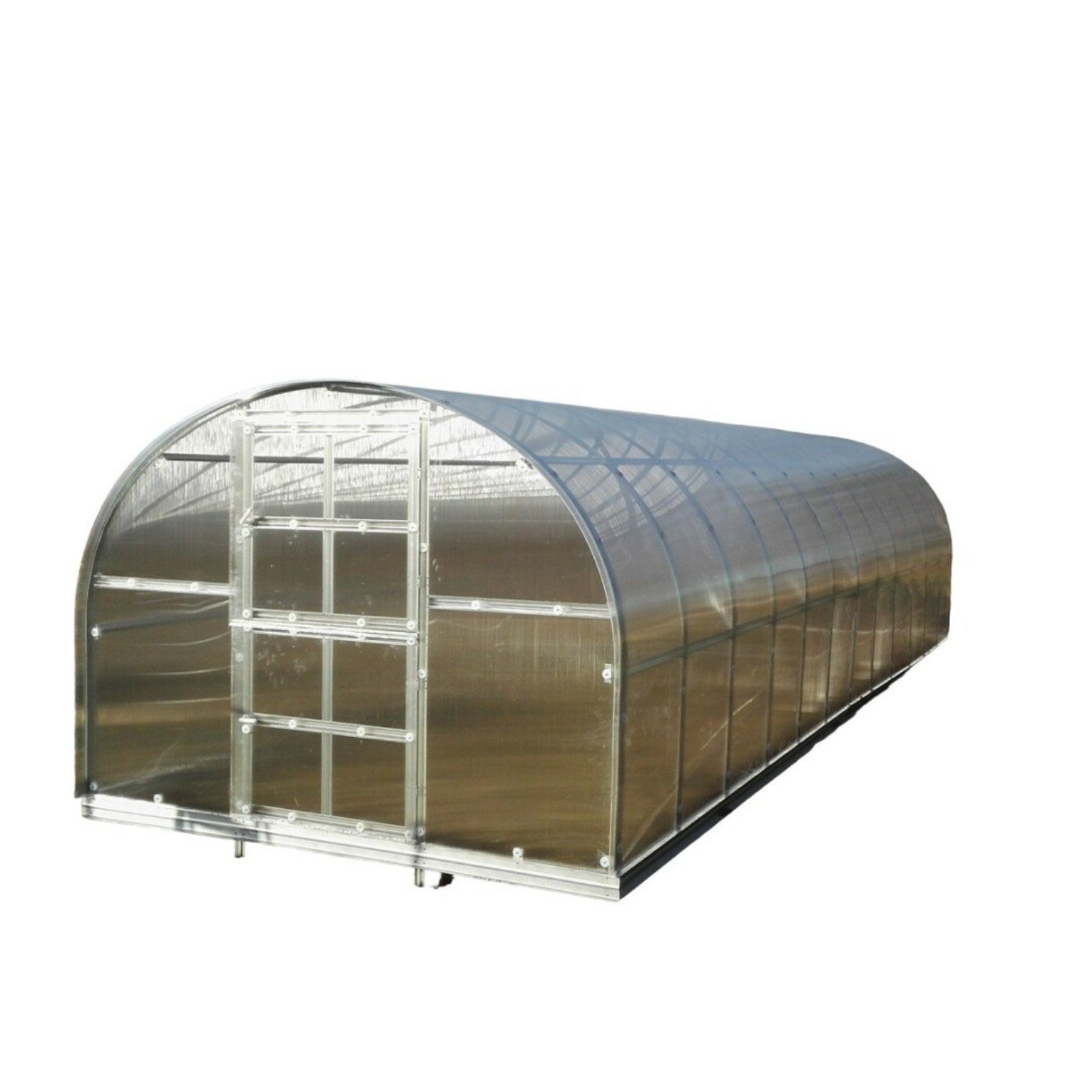 Gewächshaus KLASIKA 3 x 8 m, 24 m², verzinkter Stahlrahmen, 1 Drehtür mit Fenster Hohlkammerplatten 4 mm