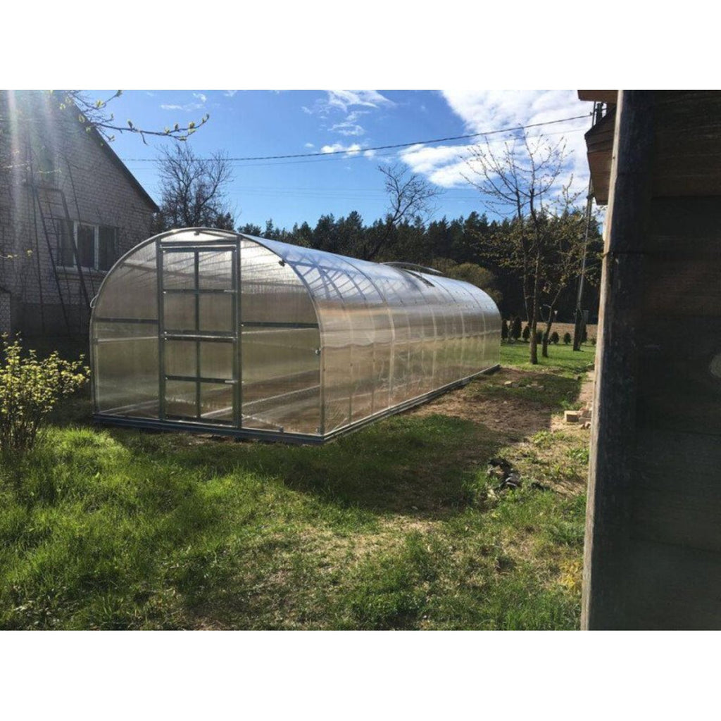 Gewächshaus KLASIKA 3 x 12 m, 36 m², verzinkter Stahlrahmen, 1 Drehtür mit Fenster Hohlkammerplatten 4 mm