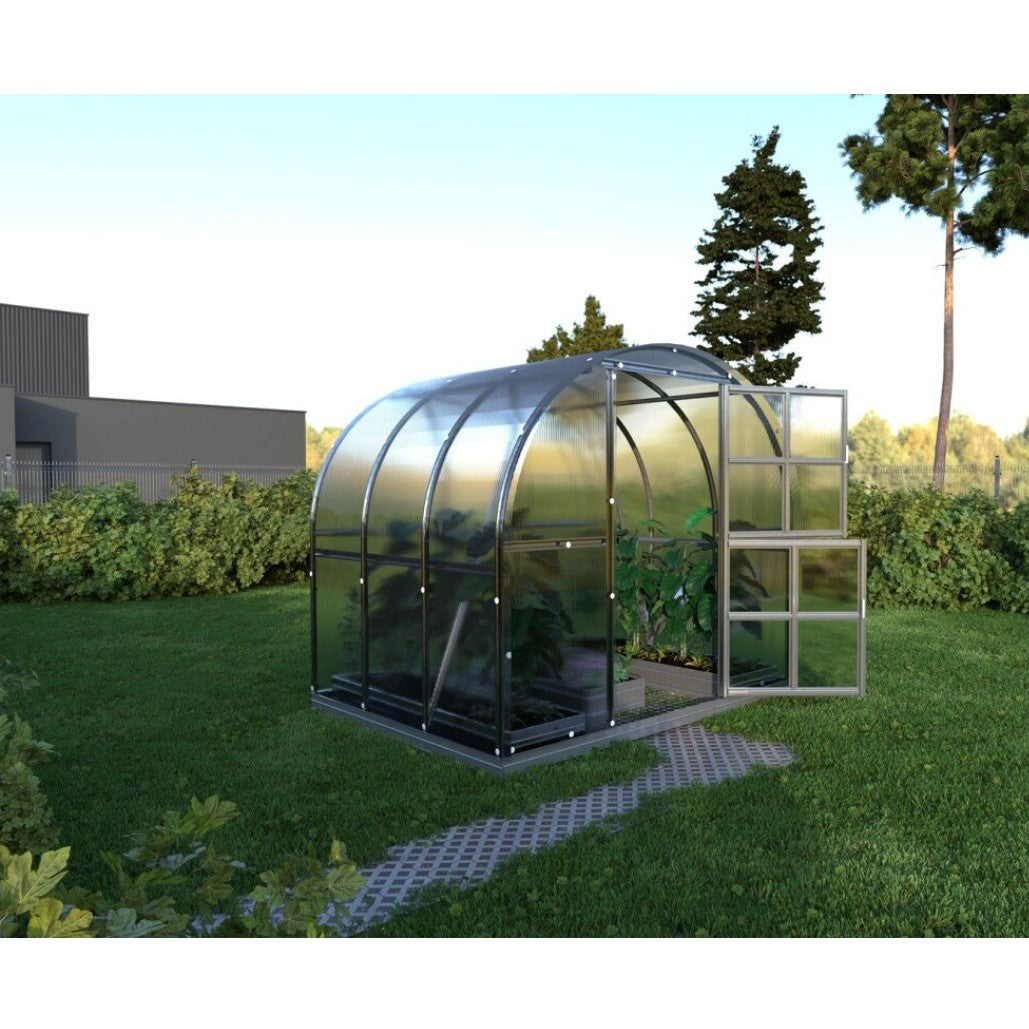Gewächshaus KLASIKA 3 x 2 m, 6 m², verzinkter Stahlrahmen, 1 Drehtür mit Fenster Hohlkammerplatten 4 mm