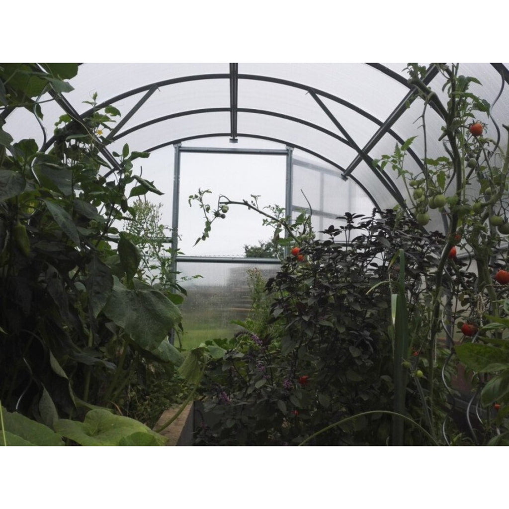 Gewächshaus KLASIKA 3 x 6 m, 18 m², verzinkter Stahlrahmen, 1 Drehtür mit Fenster Hohlkammerplatten 4 mm