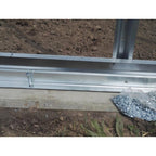 Gewächshaus KLASIKA 3 x 8 m, 24 m², verzinkter Stahlrahmen, 1 Drehtür mit Fenster Hohlkammerplatten 6 mm