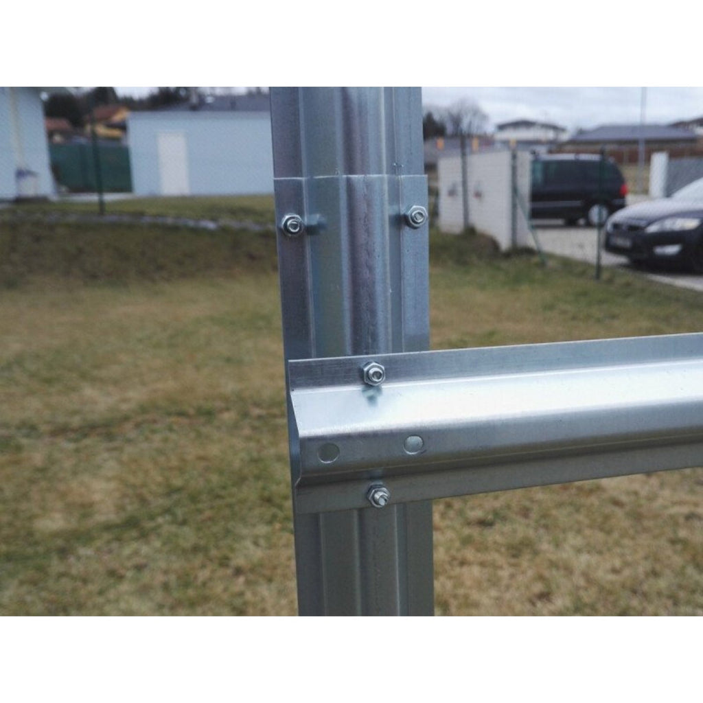 Gewächshaus KLASIKA 3 x 6 m, 18 m², verzinkter Stahlrahmen, 1 Drehtür mit Fenster Hohlkammerplatten 6 mm