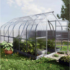 Gewächshaus KLASIKA STANDART 2,5 x 4m, 10 m², verzinkter Stahlrahmen, 1 Drehtür, 3  Fenster Hohlkammerplatten 4 mm