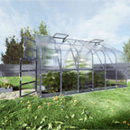 Gewächshaus KLASIKA STANDART 2,5 x 4m, 10 m², verzinkter Stahlrahmen, 1 Drehtür, 3  Fenster Hohlkammerplatten 6 mm