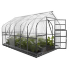 Gewächshaus KLASIKA STANDART 2,5 x 4m, 10 m², verzinkter Stahlrahmen, 1 Drehtür, 3  Fenster Hohlkammerplatten 4 mm