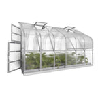 Gewächshaus KLASIKA STANDART 2,5 x 4m, 10 m², verzinkter Stahlrahmen, 1 Drehtür, 3  Fenster Hohlkammerplatten 6 mm