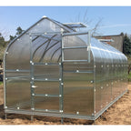 Gewächshaus KLASIKA STANDART 2,5 x 6m, 15 m², verzinkter Stahlrahmen, 1 Drehtür, 4  Fenster Hohlkammerplatten 4 mm