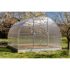 Gewächshaus KLASIKA TUBE 3 x 4m, 12 m², verzinkter Stahlrahmen, 1 Drehtür, 2  Fenster Hohlkammerplatten 6 mm