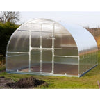 Gewächshaus KLASIKA TUBE 3 x 4m, 12 m², verzinkter Stahlrahmen, 1 Drehtür, 2  Fenster Hohlkammerplatten 6 mm