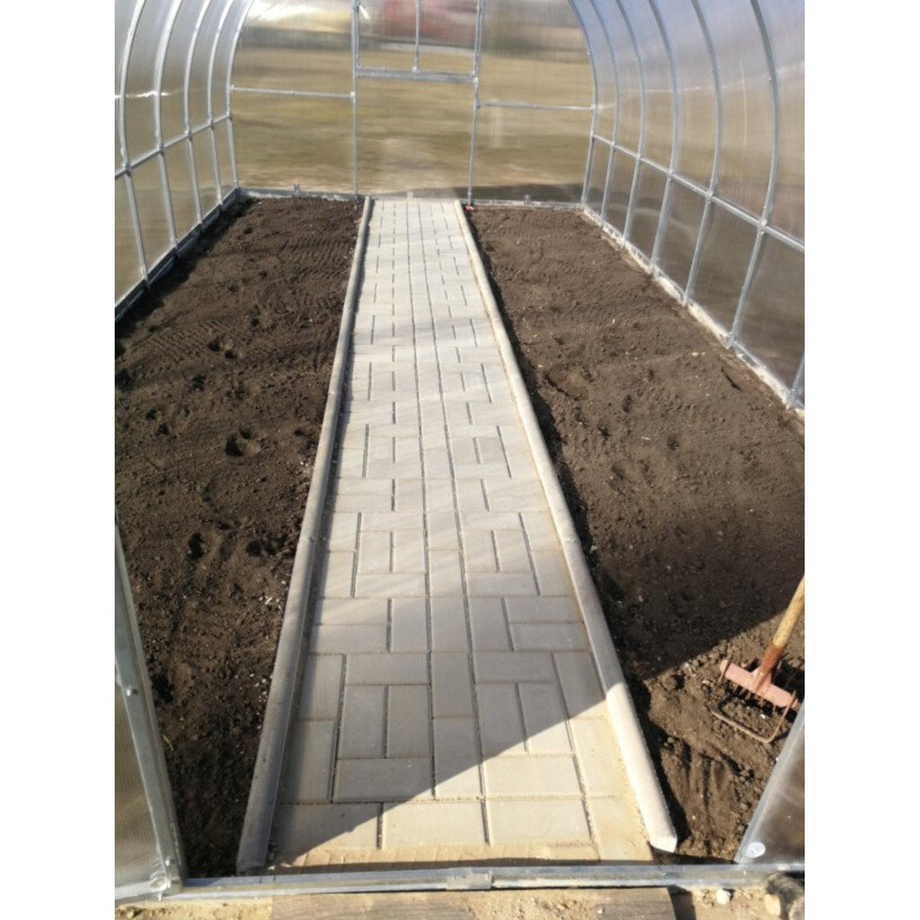 Gewächshaus KLASIKA TUBE 3 x 6m, 18 m², verzinkter Stahlrahmen, 1 Drehtür, 2  Fenster Hohlkammerplatten 6 mm