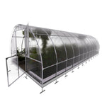 Gewächshaus KLASIKA TUBE 3 x 8m, 24 m², verzinkter Stahlrahmen, 1 Drehtür, 2  Fenster Hohlkammerplatten 6 mm
