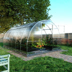 Gewächshaus KLASIKA TUBE 3 x 10m, 30 m², verzinkter Stahlrahmen, 1 Drehtür, 2  Fenster Hohlkammerplatten 4 mm
