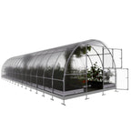 Gewächshaus KLASIKA TUBE 3 x 10m, 30 m², verzinkter Stahlrahmen, 1 Drehtür, 2  Fenster Hohlkammerplatten 4 mm