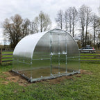 Gewächshaus KLASIKA TUBE 3 x 2m, 6 m², verzinkter Stahlrahmen, 1 Drehtür, 2  Fenster Hohlkammerplatten 6 mm