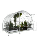 Gewächshaus KLASIKA TUBE 3 x 2m, 6 m², verzinkter Stahlrahmen, 1 Drehtür, 2  Fenster Hohlkammerplatten 4 mm