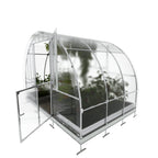Gewächshaus KLASIKA TUBE 3 x 2m, 6 m², verzinkter Stahlrahmen, 1 Drehtür, 2  Fenster Hohlkammerplatten 6 mm