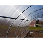 Gewächshaus KLASIKA TUBE 3 x 12m, 36 m², verzinkter Stahlrahmen, 1 Drehtür, 2  Fenster Hohlkammerplatten 4 mm