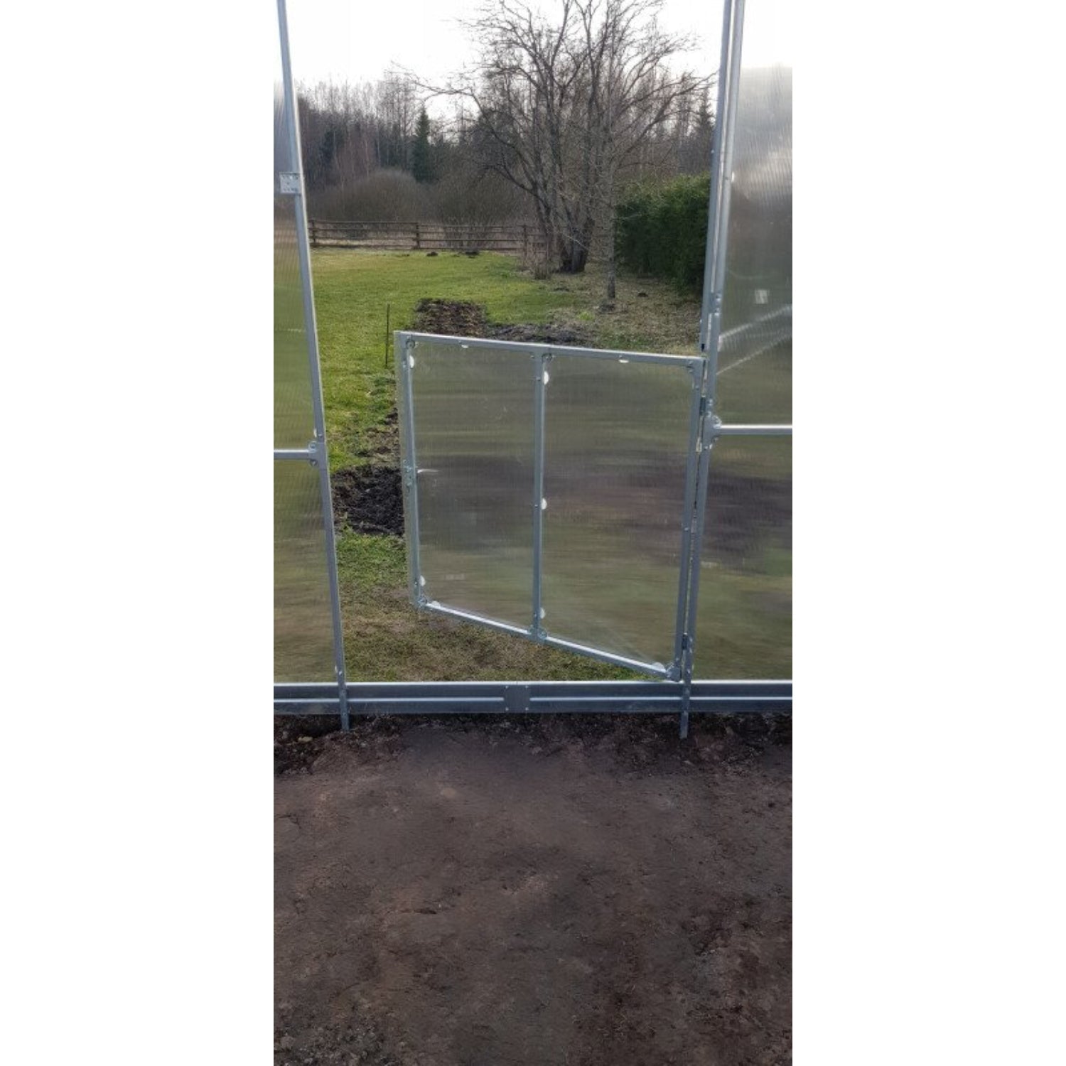 Gewächshaus KLASIKA TUBE 3 x 10m, 30 m², verzinkter Stahlrahmen, 1 Drehtür, 2  Fenster Hohlkammerplatten 4 mm