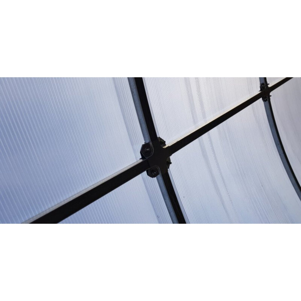 Gewächshaus KLASIKA TUBE 3 x 2m, 6 m², verzinkter Stahlrahmen, 1 Drehtür, 2  Fenster Hohlkammerplatten 6 mm