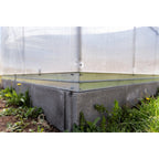 Gewächshaus KLASIKA TUBE 3 x 4m, 12 m², verzinkter Stahlrahmen, 1 Drehtür, 2  Fenster Hohlkammerplatten 4 mm