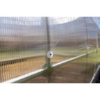 Gewächshaus KLASIKA TUBE 3 x 6m, 18 m², verzinkter Stahlrahmen, 1 Drehtür, 2  Fenster Hohlkammerplatten 4 mm
