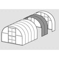 Gewächshaus KLASIKA TUBE Erweiterungsmodul - 2m Verlängerung Hohlkammerplatten 4 mm