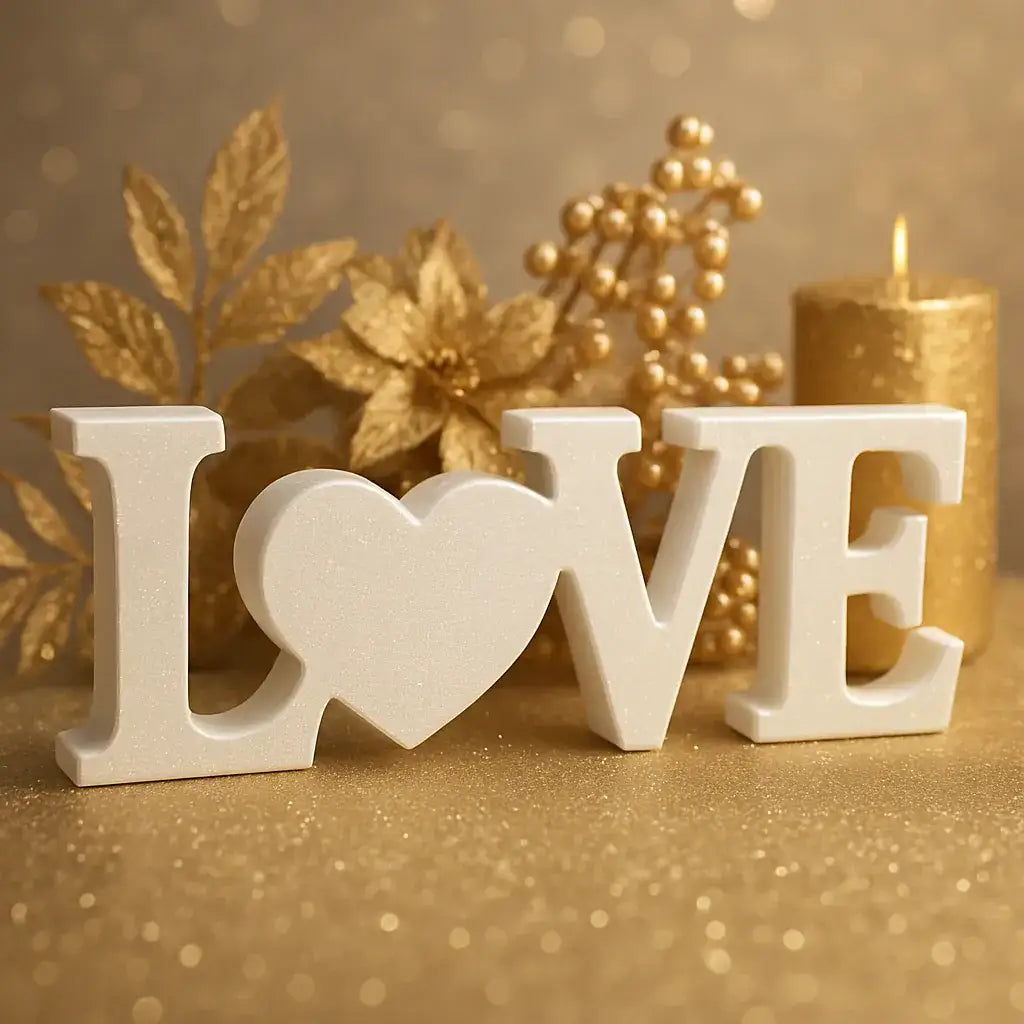 LOVE Schriftzug – Handgefertigte Deko in Wunschfarbe - Garten-On.de