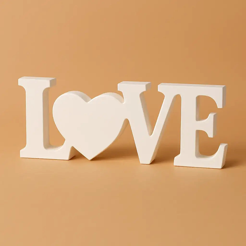 LOVE Schriftzug – Handgefertigte Deko in Wunschfarbe - Garten-On.de