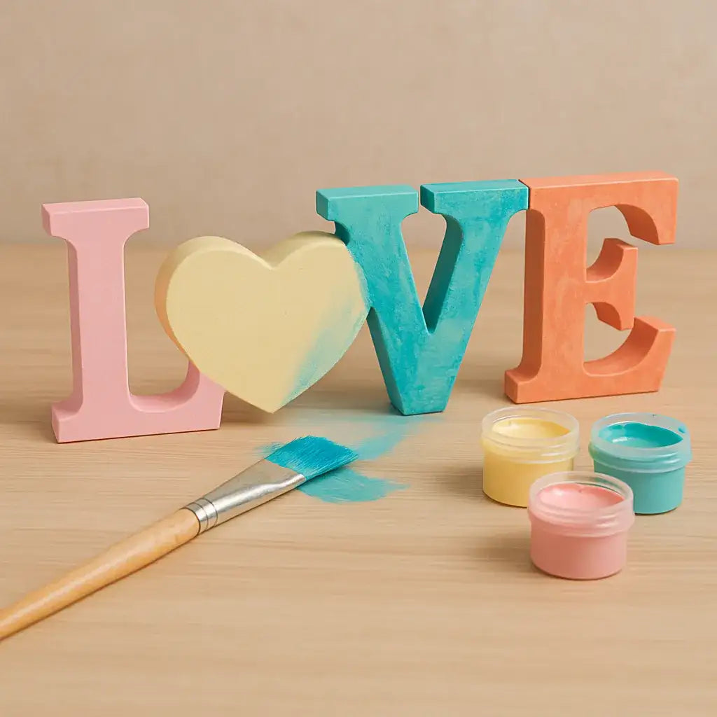 LOVE Schriftzug – Handgefertigte Deko in Wunschfarbe - Garten-On.de