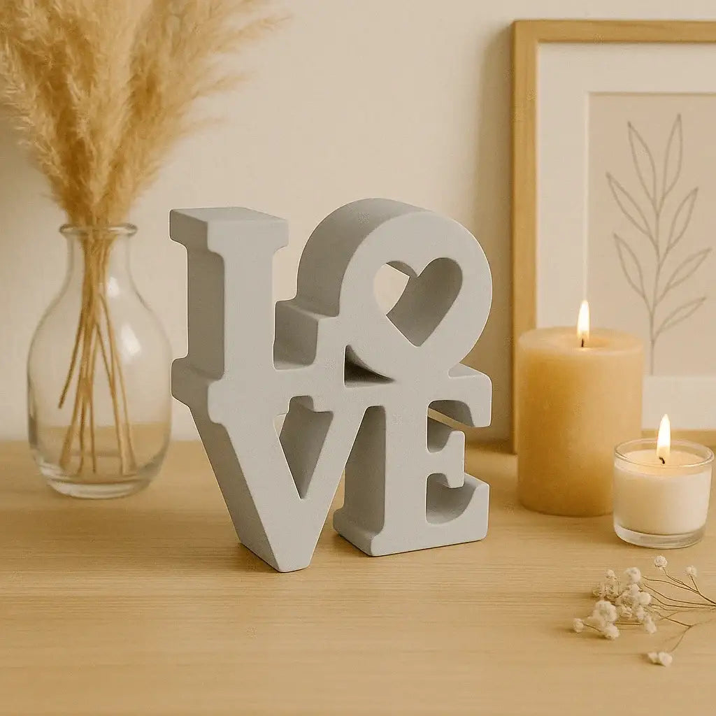 LOVE Schriftzug – Handgefertigte Deko in Wunschfarbe - Garten-On.de
