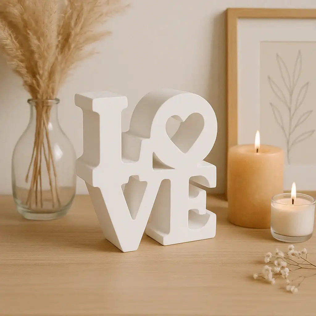 LOVE Schriftzug – Handgefertigte Deko in Wunschfarbe - Garten-On.de
