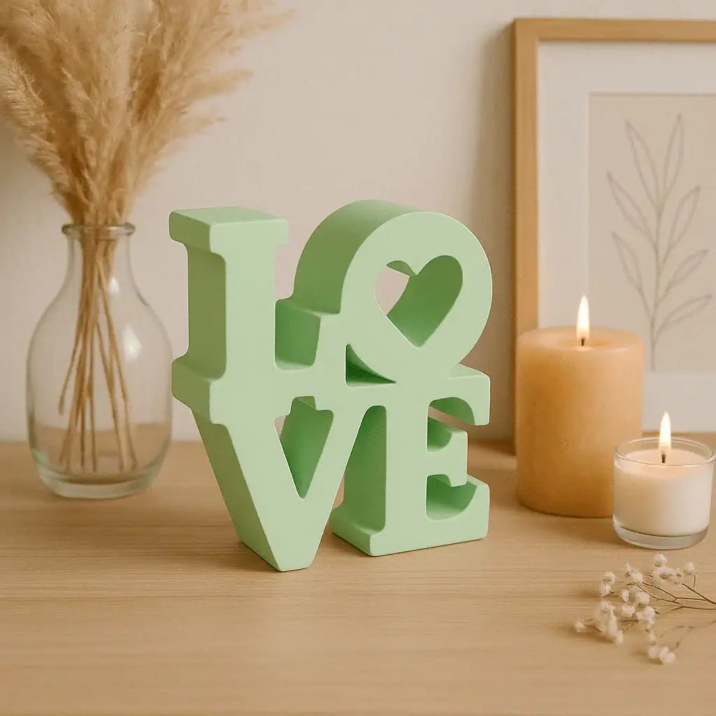 LOVE Schriftzug – Handgefertigte Deko in Wunschfarbe - Garten-On.de