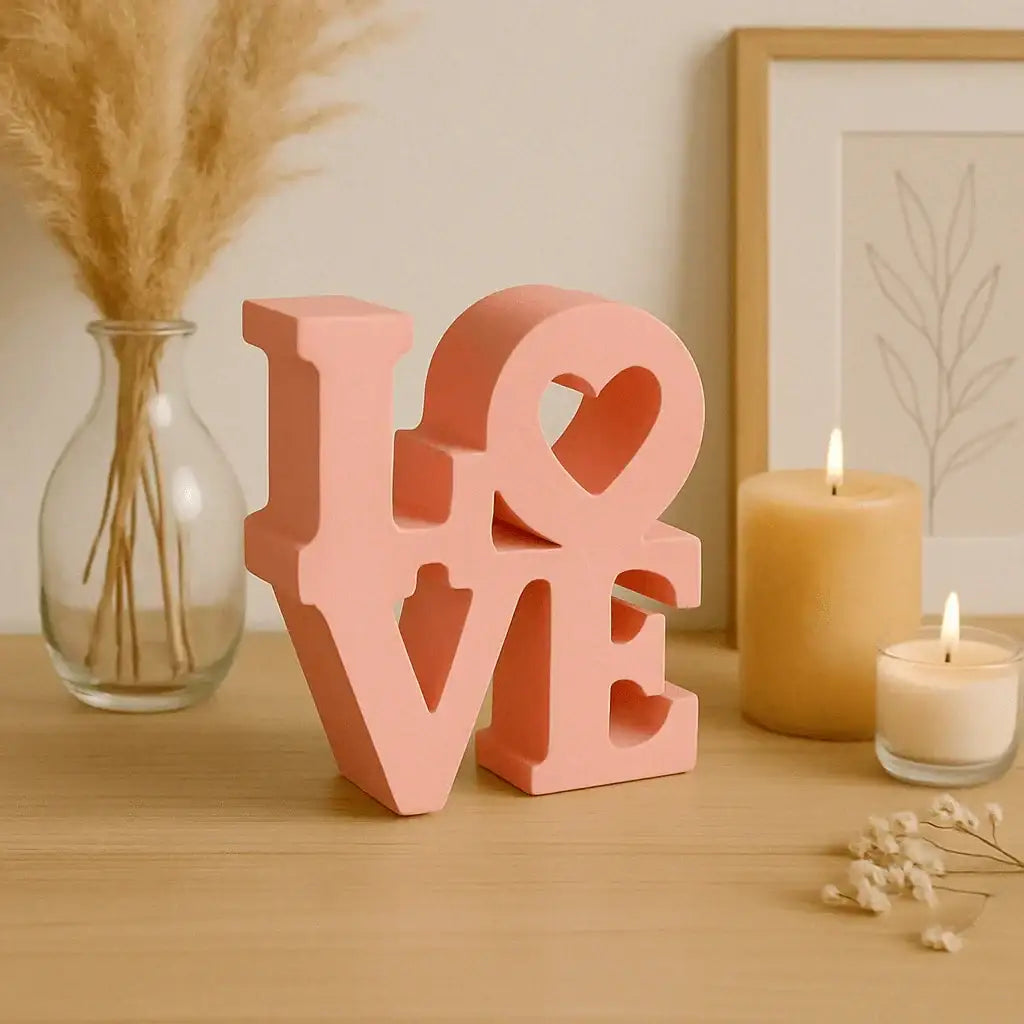 LOVE Schriftzug – Handgefertigte Deko in Wunschfarbe - Garten-On.de