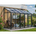 Gewächshaus LeanTo Series 160×385 cm, Seitenwände und Dach Glass