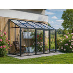 Gewächshaus LeanTo Series 160×385 cm, Seitenwände und Dach Glass