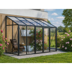 Gewächshaus LeanTo Series 160×385 cm, Seitenwände und Dach Glass