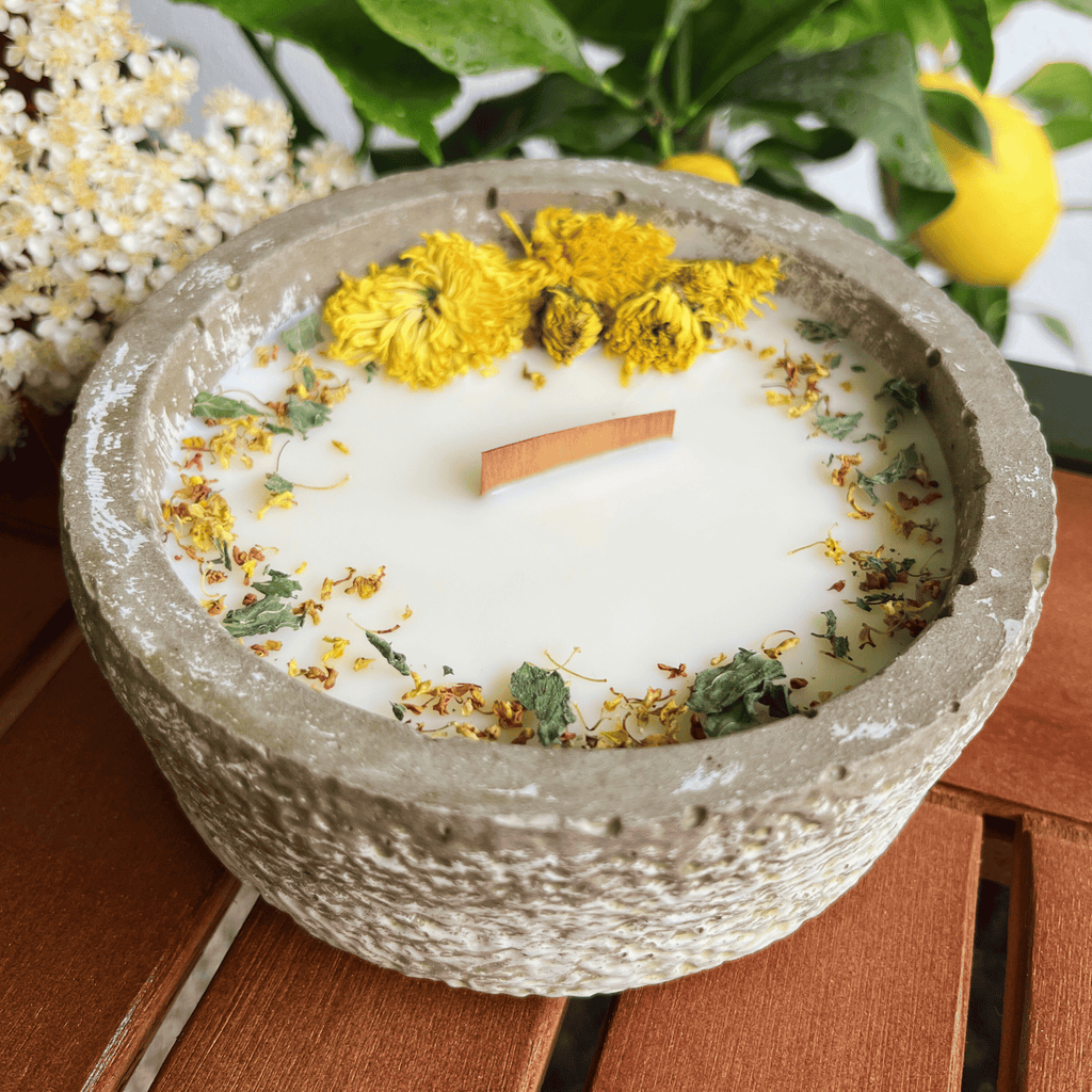 Limitierte Einzelstücke: Outdoor Citronella-Betonkerze „Mugge Schreck“ – Handgemachter Insektenschutz aus dem Südschwarzwald - Garten-On.de