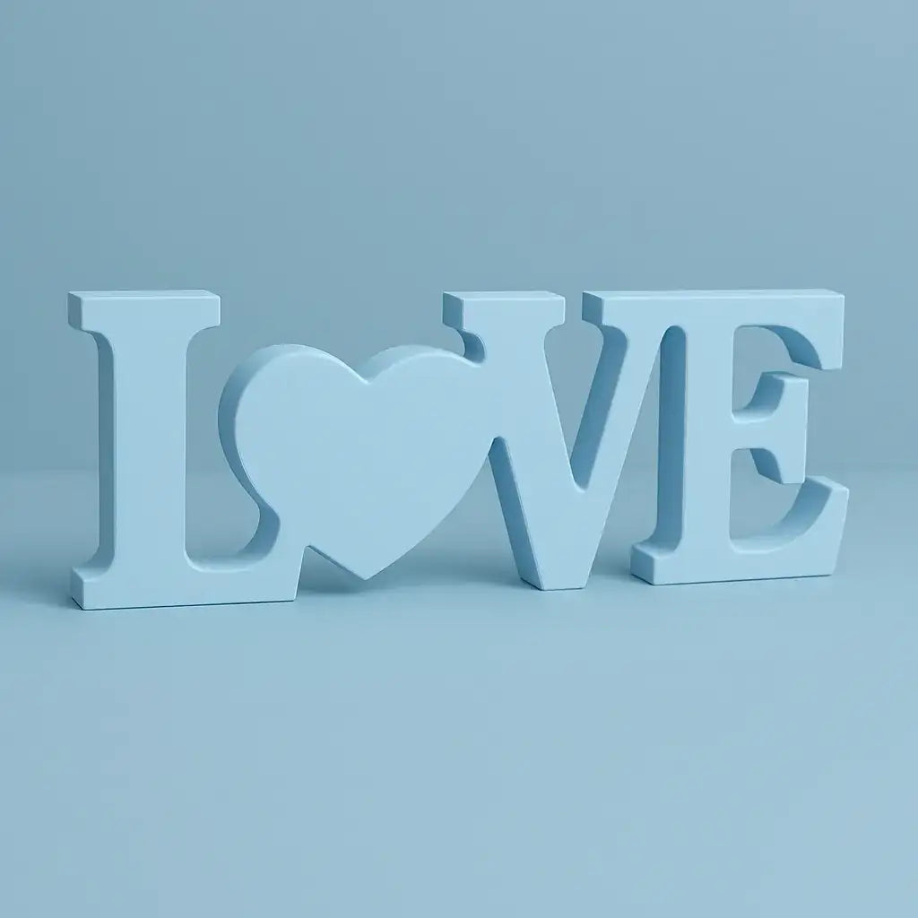 LOVE Schriftzug – Handgefertigte Deko in Wunschfarbe - Garten-On.de