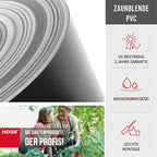 Sichtschutzstreifen PVC Zaunblende - 19 cm x 35 m - Garten-On.de