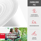 Sichtschutzstreifen PVC Zaunblende - 19 cm x 35 m - Garten-On.de